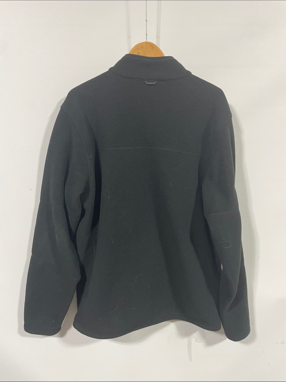 REI Black Zippered Grid Fleece Jacket - Picture 3 of 4